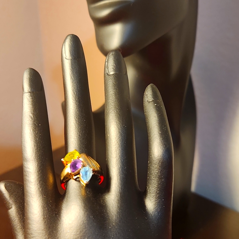 14K Gold and Gemstone Ring
